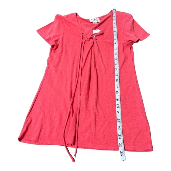 Velvet Pink Cotton Short Sleeves Casual Top Size S - Picture 4 of 8